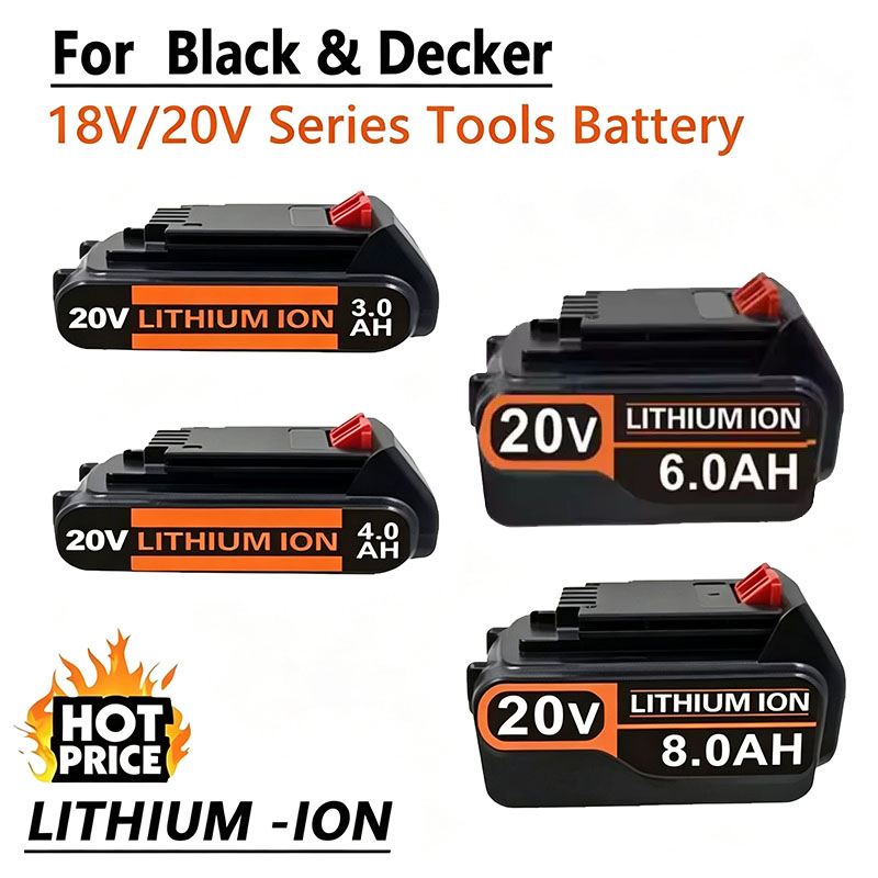 Black+Decker Tool Cordless - Аккумулятор 20В BL2018 LST220 LB2X4020 LBXR20